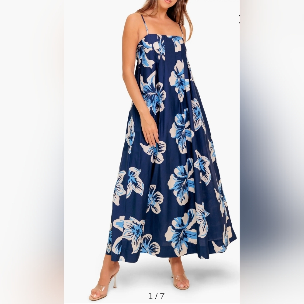 FLYING TOMATO A Line Cotton Maxi Dress Size S LIKE NEW - Picture 2 of 12